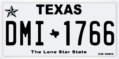 TX license plate DMI1766