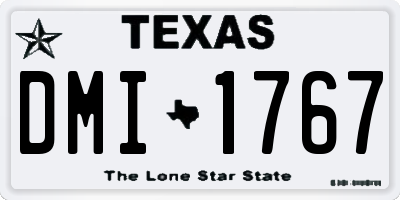 TX license plate DMI1767