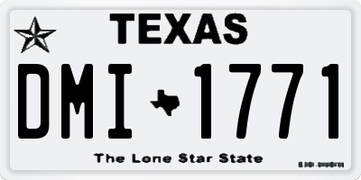 TX license plate DMI1771