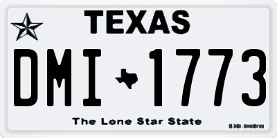 TX license plate DMI1773