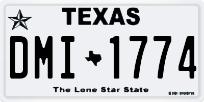 TX license plate DMI1774