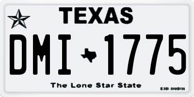 TX license plate DMI1775