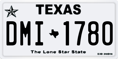 TX license plate DMI1780