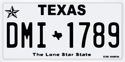 TX license plate DMI1789