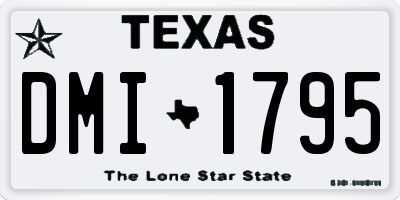 TX license plate DMI1795