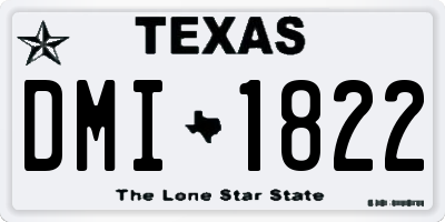 TX license plate DMI1822