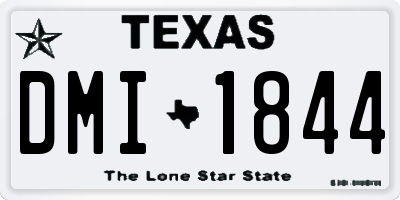 TX license plate DMI1844