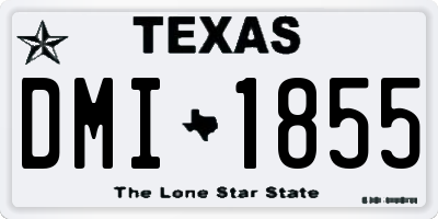 TX license plate DMI1855