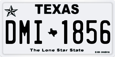 TX license plate DMI1856