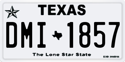 TX license plate DMI1857