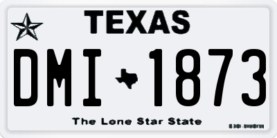 TX license plate DMI1873