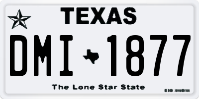 TX license plate DMI1877