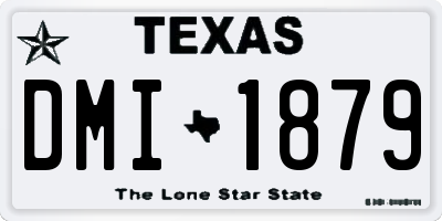 TX license plate DMI1879