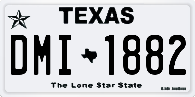 TX license plate DMI1882