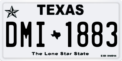 TX license plate DMI1883