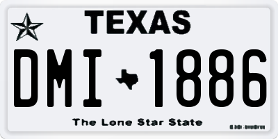 TX license plate DMI1886