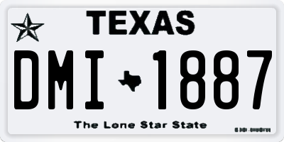 TX license plate DMI1887