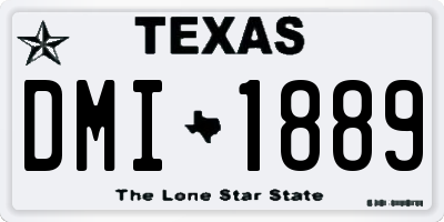 TX license plate DMI1889