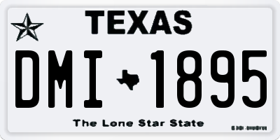 TX license plate DMI1895