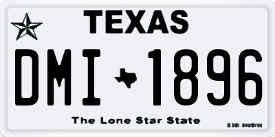 TX license plate DMI1896