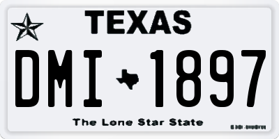 TX license plate DMI1897