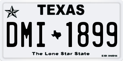 TX license plate DMI1899