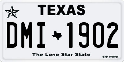 TX license plate DMI1902