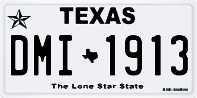 TX license plate DMI1913