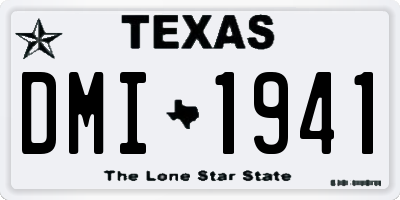 TX license plate DMI1941