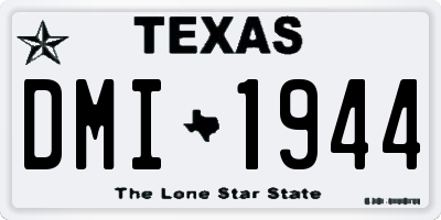 TX license plate DMI1944