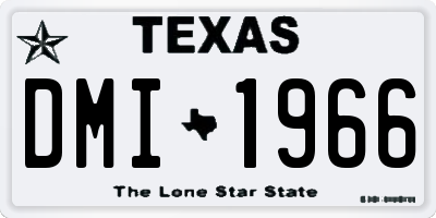 TX license plate DMI1966