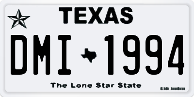 TX license plate DMI1994