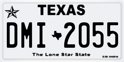 TX license plate DMI2055