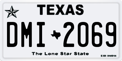 TX license plate DMI2069
