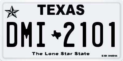 TX license plate DMI2101