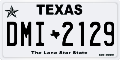 TX license plate DMI2129