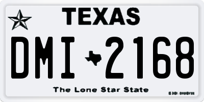 TX license plate DMI2168