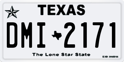 TX license plate DMI2171