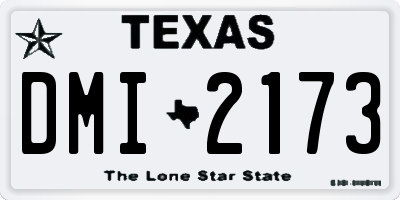 TX license plate DMI2173