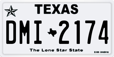 TX license plate DMI2174