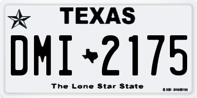 TX license plate DMI2175