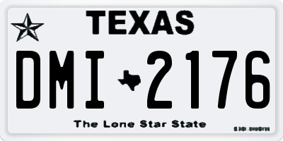 TX license plate DMI2176