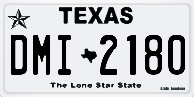 TX license plate DMI2180