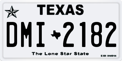 TX license plate DMI2182
