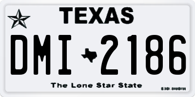TX license plate DMI2186
