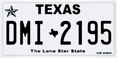 TX license plate DMI2195