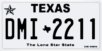 TX license plate DMI2211