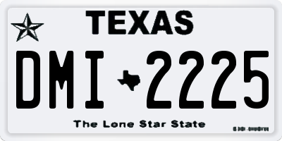 TX license plate DMI2225