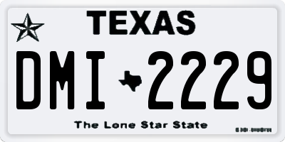 TX license plate DMI2229