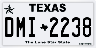 TX license plate DMI2238